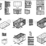 10′ x 16′ Deluxe Shed Plans, Modern Roof Style Design #D1016M, Material List and Step By Step Included