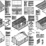14′ x 20′ Storage Shed with Porch Plans for Backyard Garden – Design #P81420