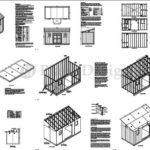 8′ x 16′ Deluxe Lean-To Utility Garden Design # D0816L, Material List and Step By Step Included