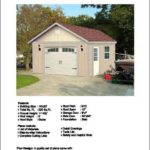 16′ X 20′ Car Garage/workshop Project Plans -Design #51620
