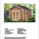 16′ X 12′ Gable Storage Shed Project Plans -Design #21612