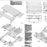 Traditional Rectangle Picnic /Garden Table Woodworking Plans, #ODF01