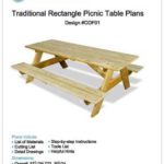 Traditional Rectangle Picnic /Garden Table Woodworking Plans, #ODF01