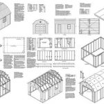 12′ X 16′ Barn/gambrel Shed/garage Project Plans -Design #31216