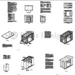 6′ x 10′ Deluxe Shed Plans, Modern Roof Style Design # D0610M, Material List and Step By Step Included