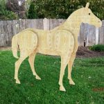 A Woodworking Plan to Build a 3-d Life Size Horse (No Wood Included)