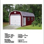 12′ X 20′ Barn/gambrel Shed/garage Project Plans -Design #31220