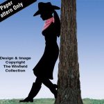 Leaning Cowgirl Woodcrafting Pattern