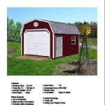 12′ X 16′ Barn/gambrel Shed/garage Project Plans -Design #31216