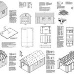 12′ X 20′ Barn/gambrel Shed/garage Project Plans -Design #31220